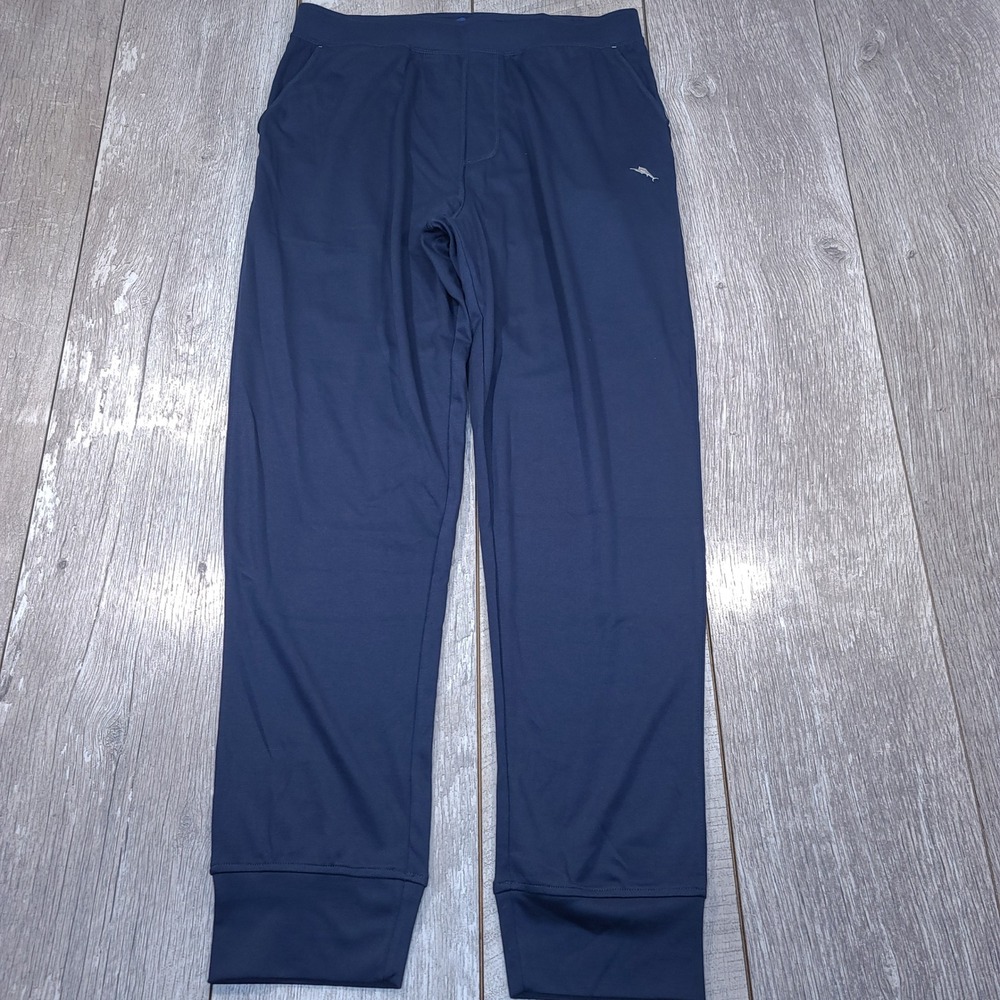 Tommy Bahama Joggers Mens Medium Navy Blue Marlin Logo Lounge Pants